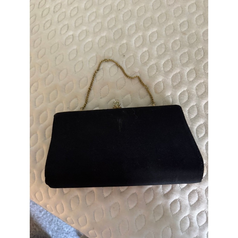 Clutch vintage black chain link